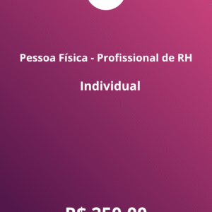 Pessoa Física - Profissional de RH - Individual